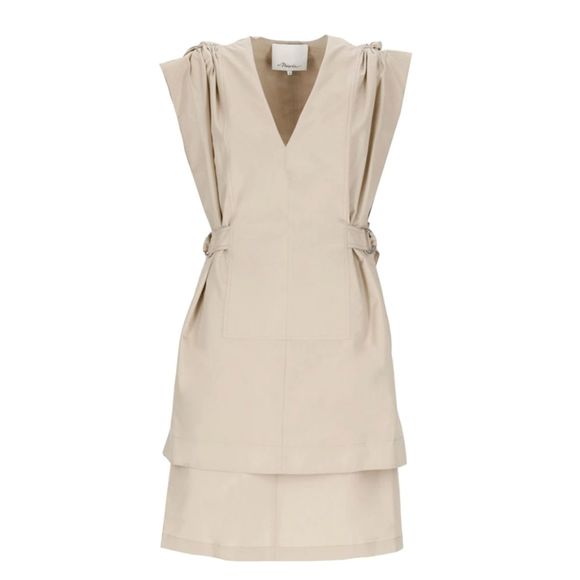3.1 Phillip Lim NWT Tie Side Shift Dress, Belted Apron Sheath Size 0, MSRP $650 - Picture 12 of 14